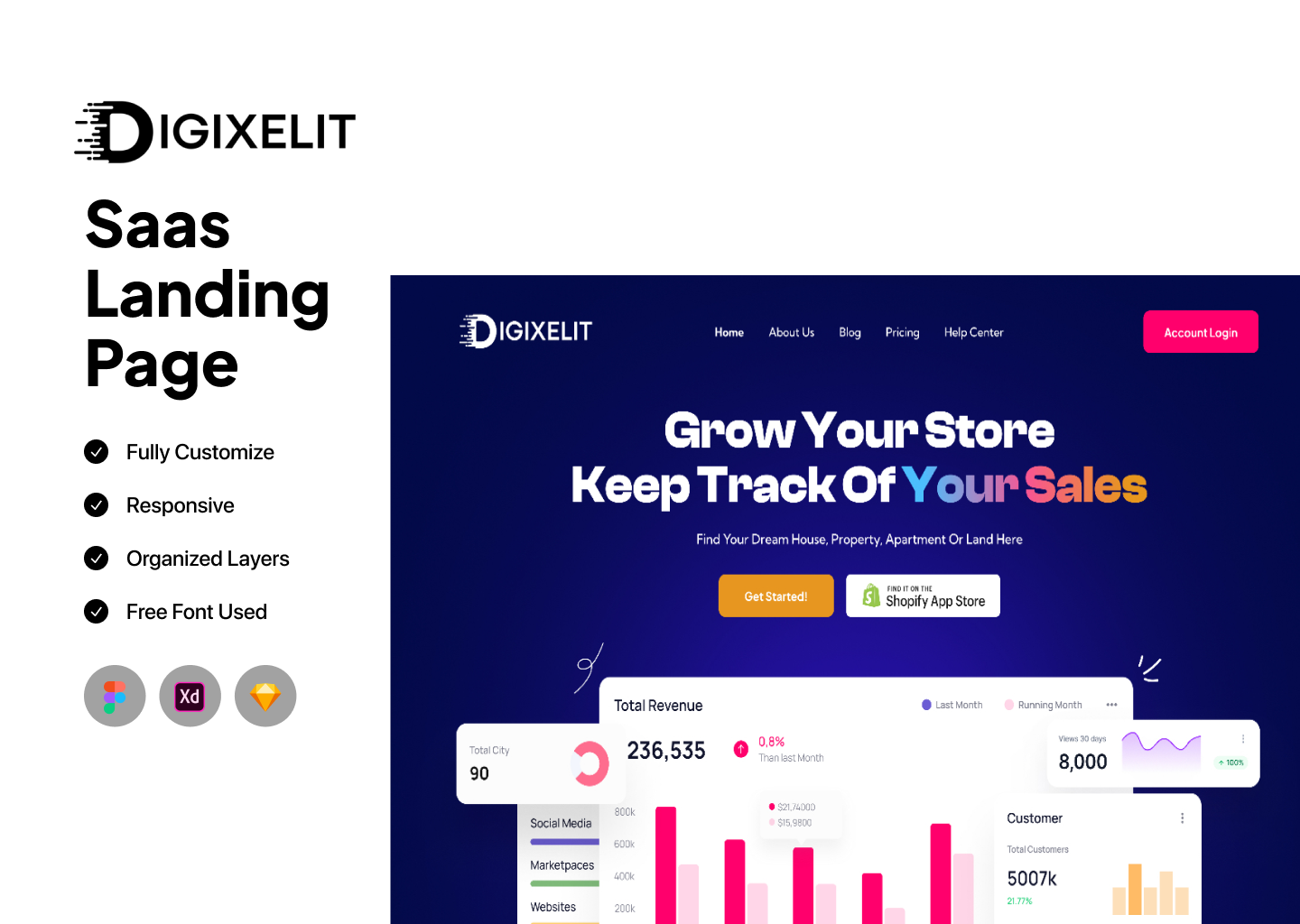 Sales Tracking Landing Page