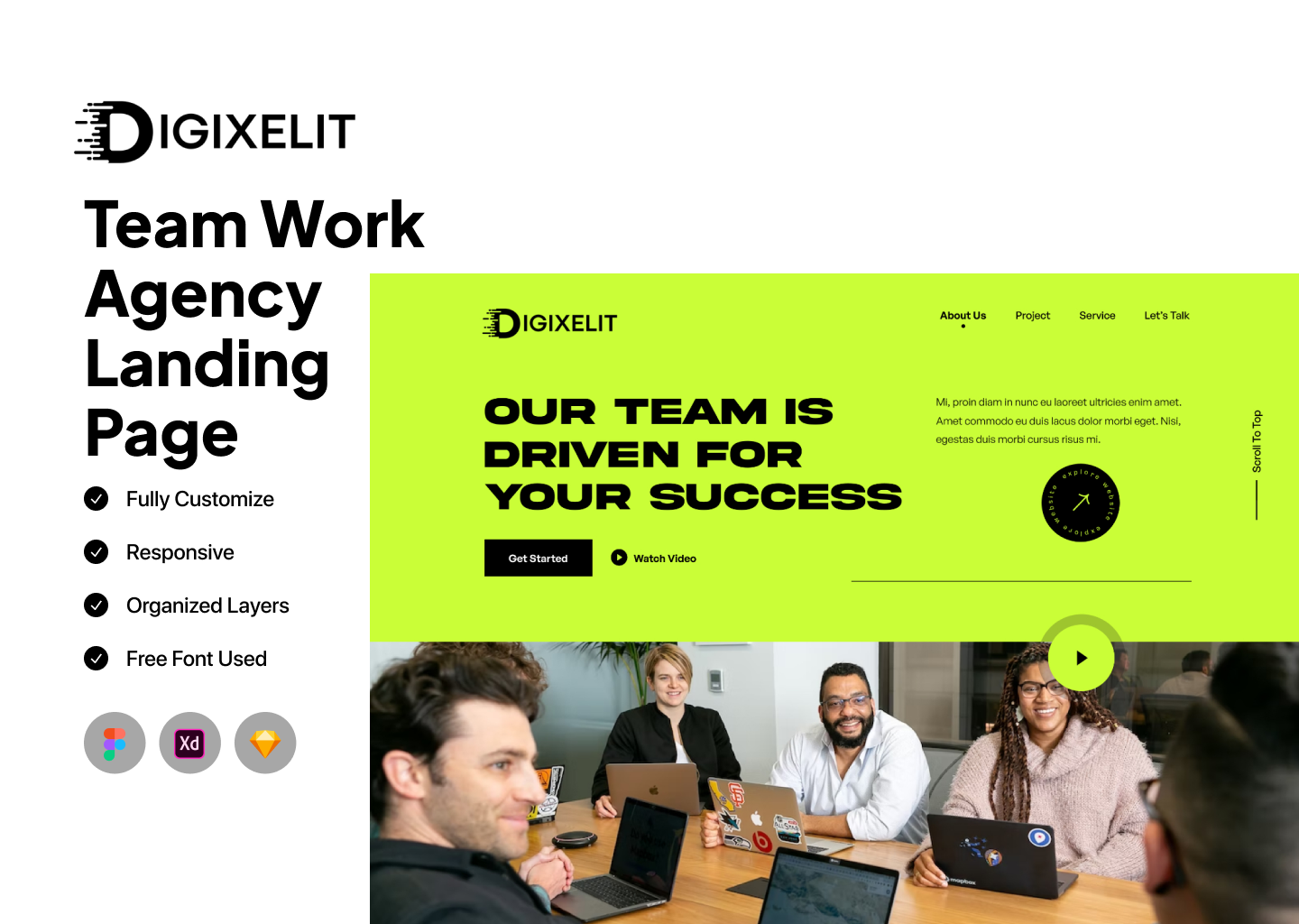 Team Work Agency Landing Page