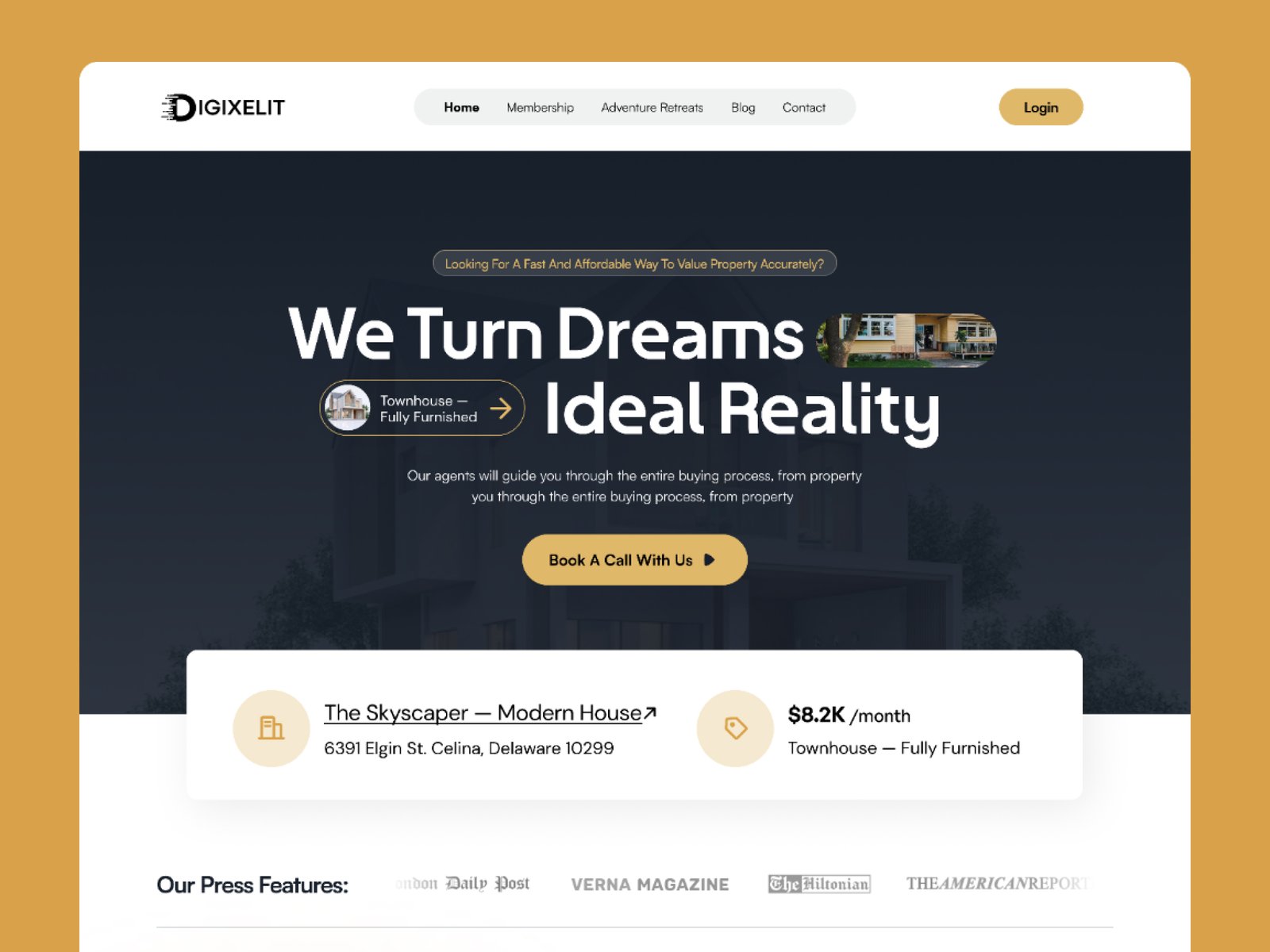 Real Estate Landing Page
